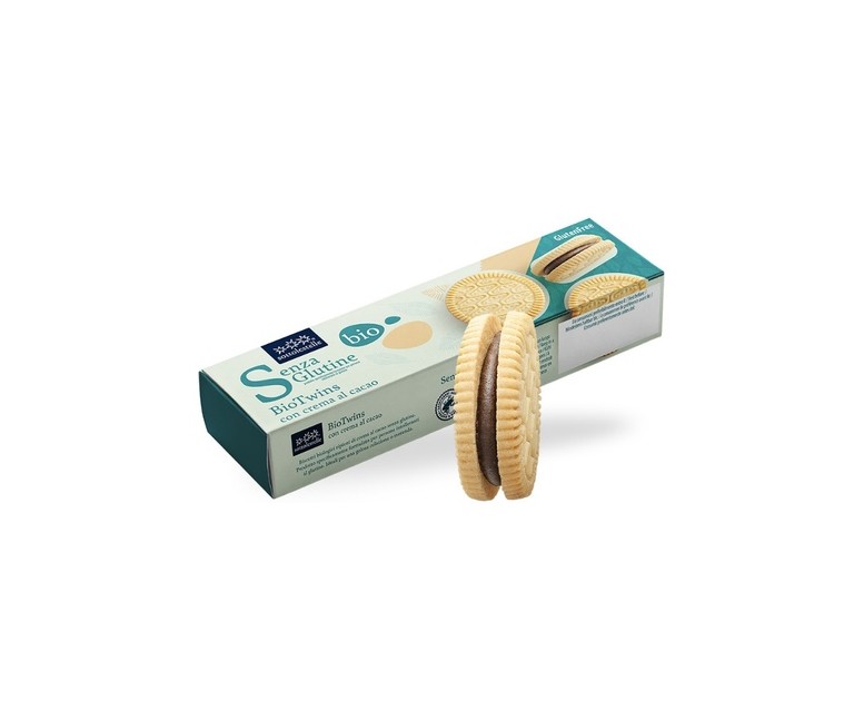 Galleta biotwins crema cacao sin gluten 125 g (Cacao) SOTTOLESTELLE