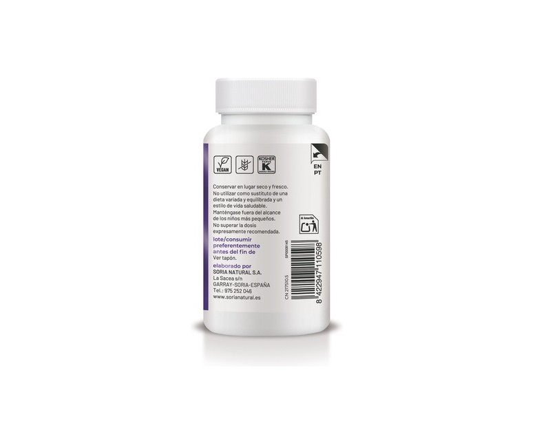 Potasio liberación sostenida 60 comprimidos de 180mg Soria Natural