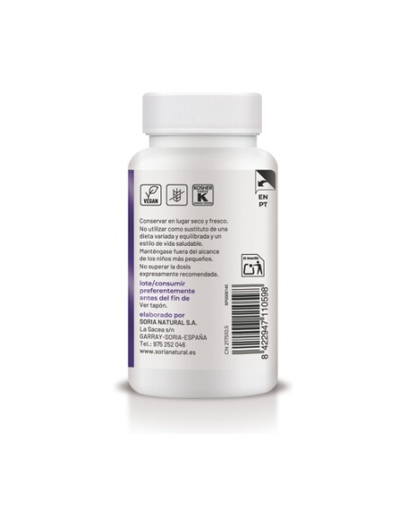 Potasio liberación sostenida 60 comprimidos de 180mg Soria Natural