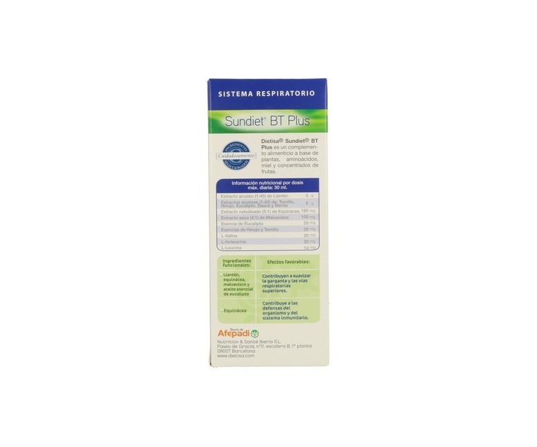 Sundiet Bt Plus 250 ml Dietisa