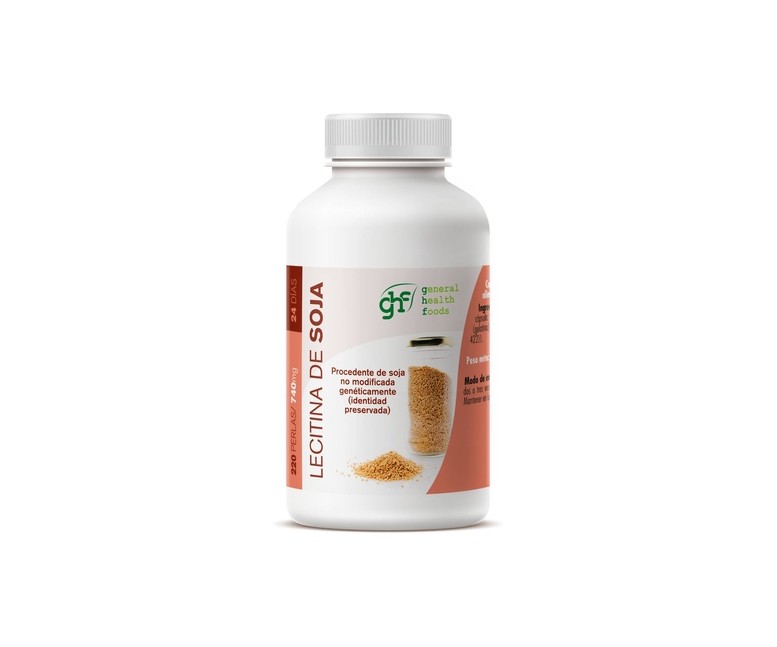 Lecitina de soja 740 mg 220 perlas de 740mg GHF