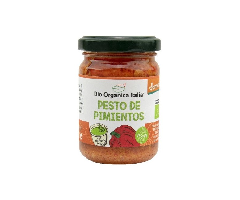 Pesto pimientos vegano 140 g Bio Organica Italia