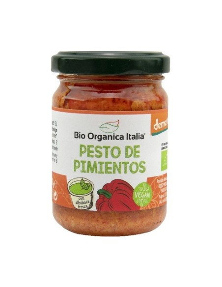 Pesto pimientos vegano 140 g Bio Organica Italia