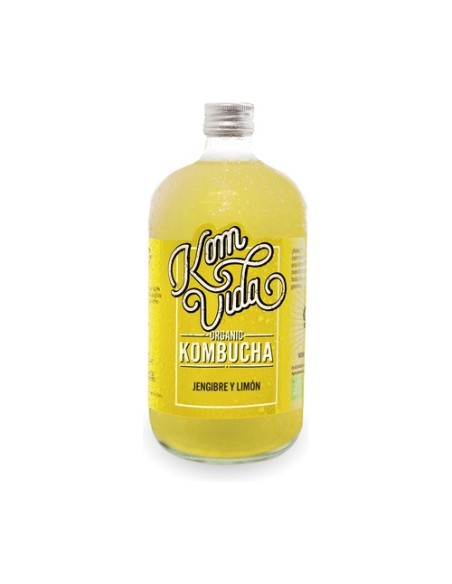Kombucha gingervida jengibre y limón 750 ml Komvida
