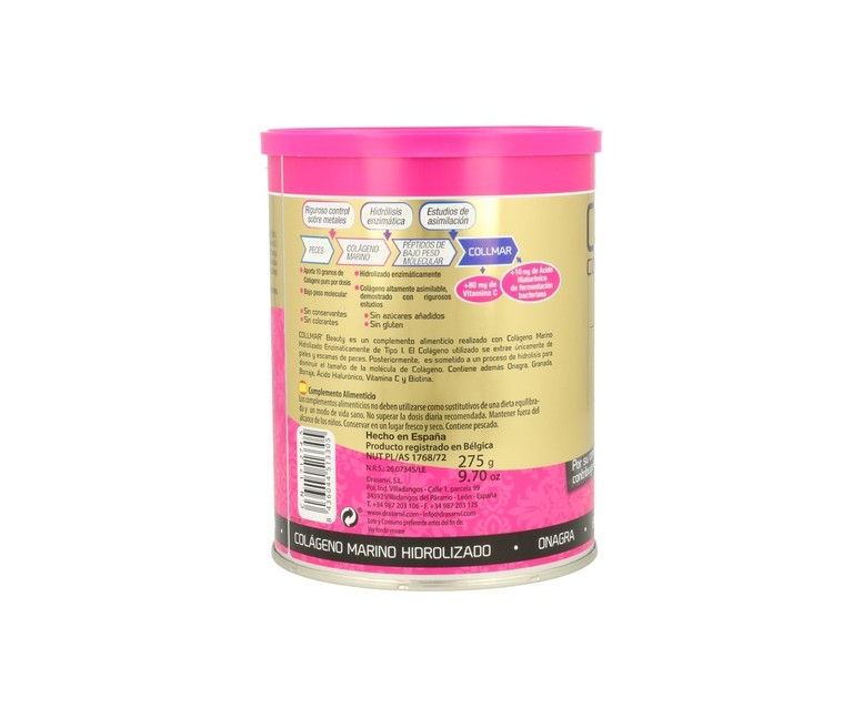 Collmar Beauty con Colágeno Marino 275 g de polvo Drasanvi