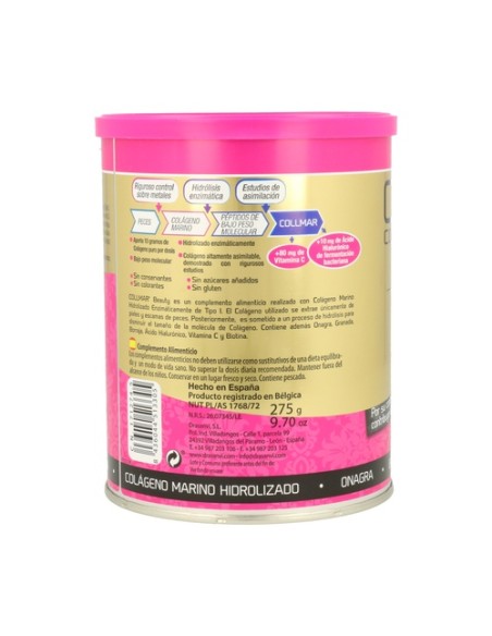Collmar Beauty con Colágeno Marino 275 g de polvo Drasanvi