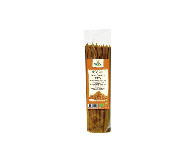 Espagueti de Trigo con Quinoa y Curry 500 g Primeal