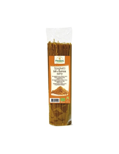 Espagueti de Trigo con Quinoa y Curry 500 g Primeal