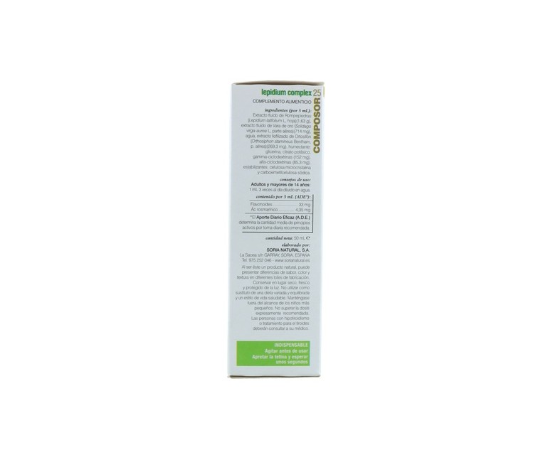 Composor 25 Fórmula XXI 50 ml Soria Natural