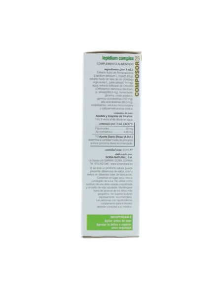 Composor 25 Fórmula XXI 50 ml Soria Natural
