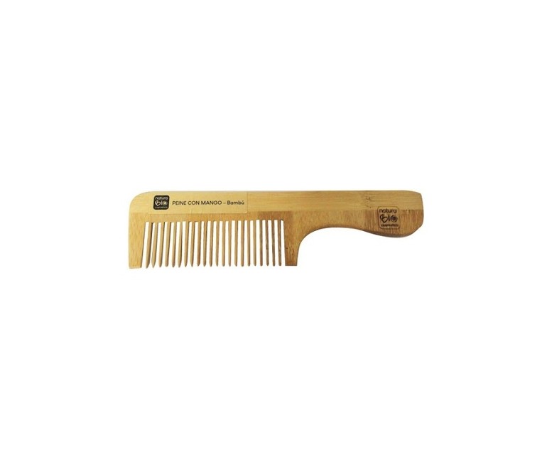 Peine Con Mango de Bambú 1 unidad NaturaBIO Cosmetics