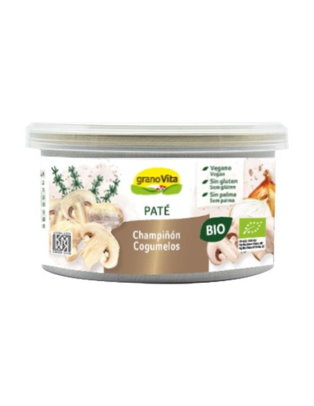 Paté vegetal con champiñón bio 125 g Granovita