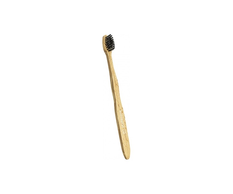 Cepillos de dientes de madera para adultos mediano blanco 1 unidad Bioseptyl