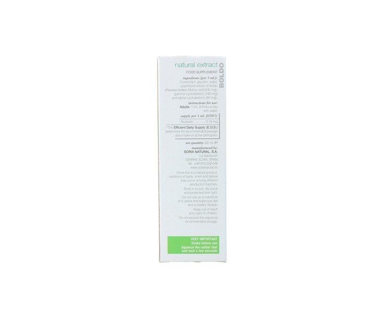 Extracto de Boldo (Fórmula XXI) 50 ml Soria Natural