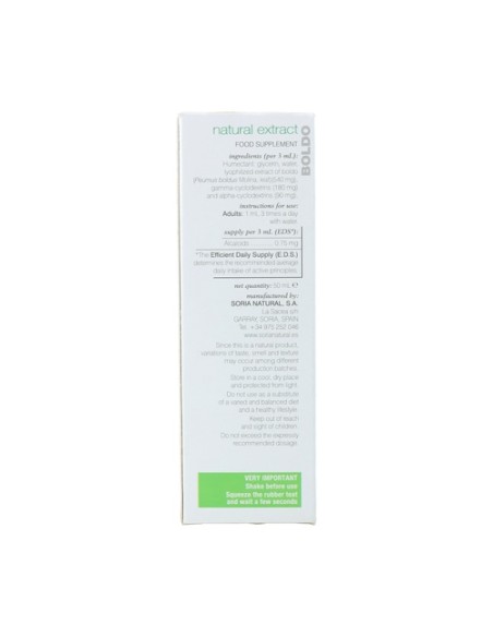 Extracto de Boldo (Fórmula XXI) 50 ml Soria Natural