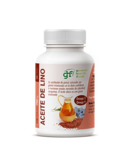Aceite de lino 110 perlas de 702mg GHF