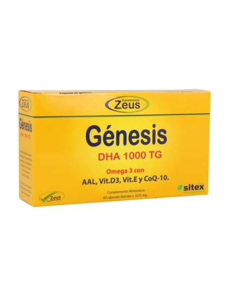 Genesis Dha Tg 1000 Omega 3 60 cápsulas Zeus