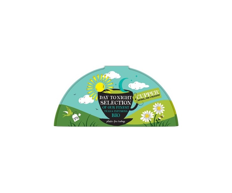 Caja regalo infusiones y té Bio 78 bolsitas infusoras de 1.75g Cupper