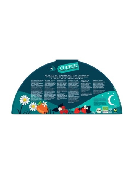Caja regalo infusiones y té Bio 78 bolsitas infusoras de 1.75g Cupper