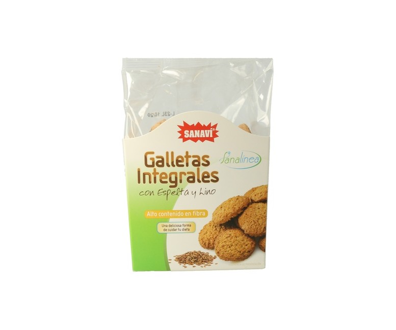 Galletas Integrales Sésamo y Germen de Trígo - Sanalínea 200 g Sanavi
