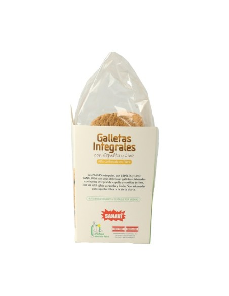 Galletas Integrales Sésamo y Germen de Trígo - Sanalínea 200 g Sanavi