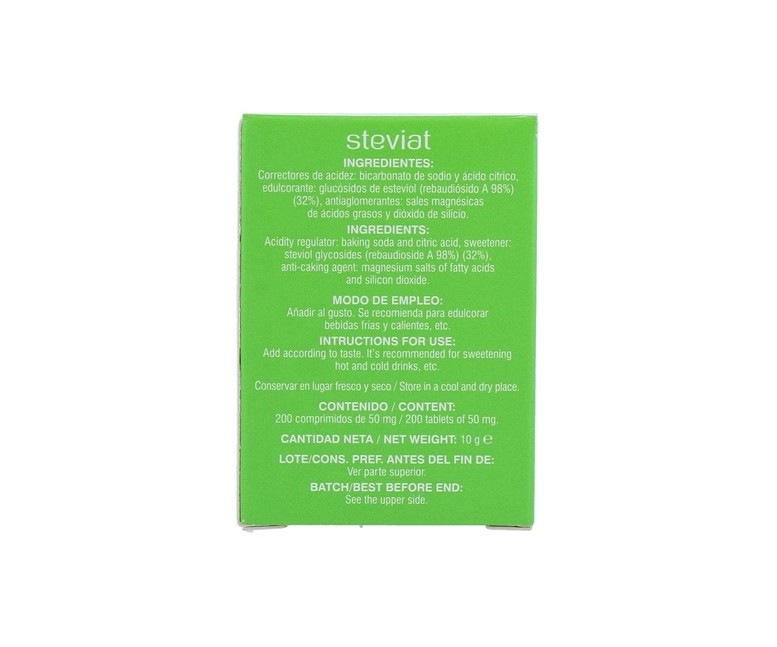Steviat Comprimidos 200 unidades de 50mg Soria Natural