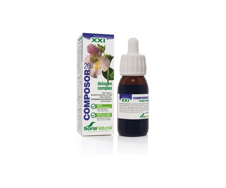 Composor 20 Dologen Complex Fórmula XXI 50 ml Soria Natural