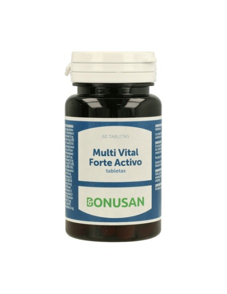 Multi vital forte activo multivitamínico 60 tabletas Bonusan