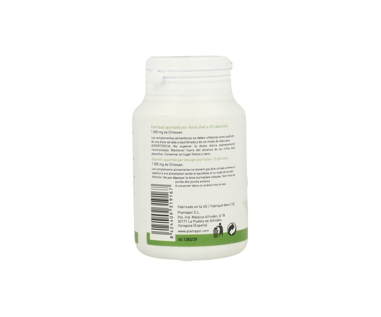 Chitosan 60 cápsulas de 1000mg Plantapol