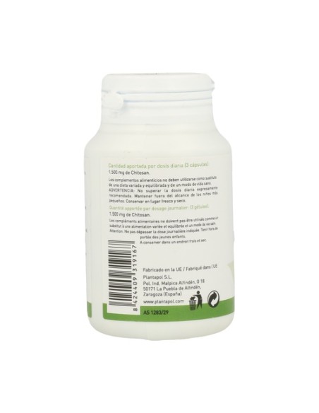 Chitosan 60 cápsulas de 1000mg Plantapol