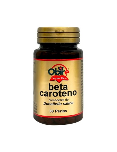 Beta-caroteno de Dunaliella salina 60 perlas de 337mg Obire