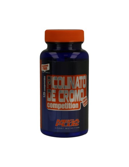 Picolinato de Cromo 125 comprimidos de 300mg Mega Plus