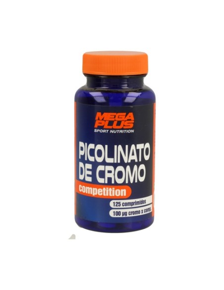 Picolinato de Cromo 125 comprimidos de 300mg Mega Plus