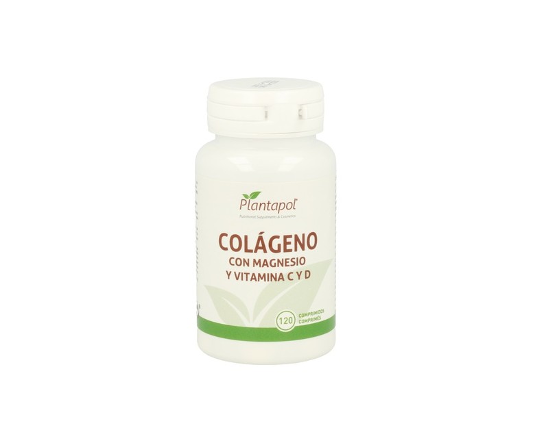 Colágeno con magnesio y vitamina C y D 120 comprimidos Plantapol