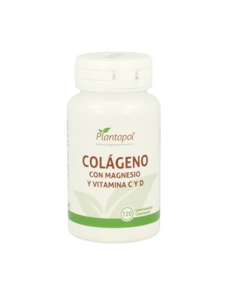 Colágeno con magnesio y vitamina C y D 120 comprimidos Plantapol