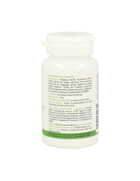 Colágeno con magnesio y vitamina C y D 120 comprimidos Plantapol