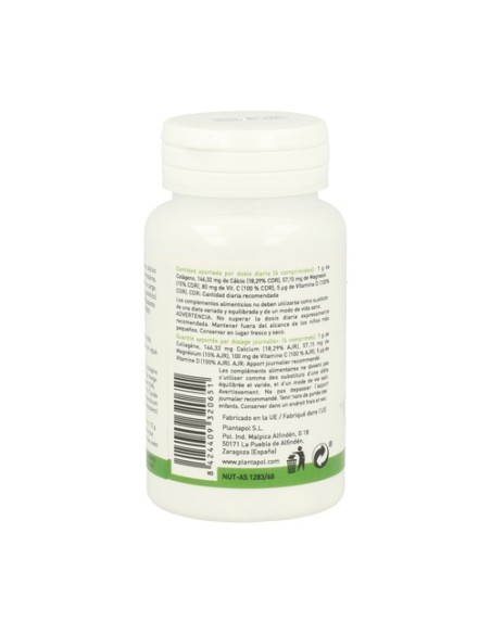 Colágeno con magnesio y vitamina C y D 120 comprimidos Plantapol