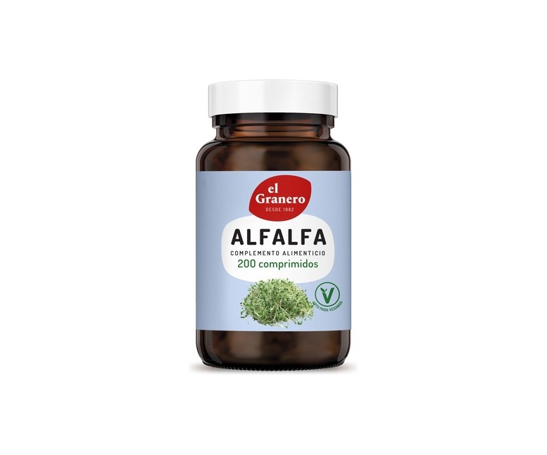 Alfalfa 200 comprimidos (400mg) El Granero Integral