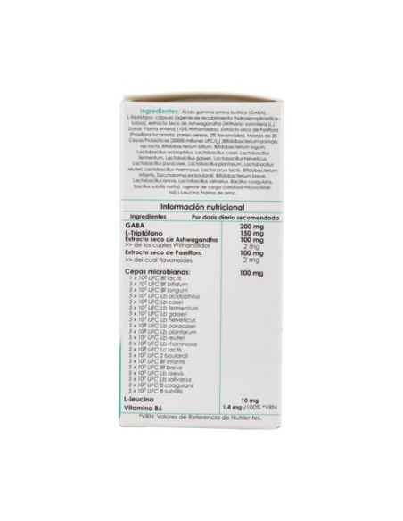 Inmunerelax, sistema nervioso 30 cápsulas de 820mg Inmunelab