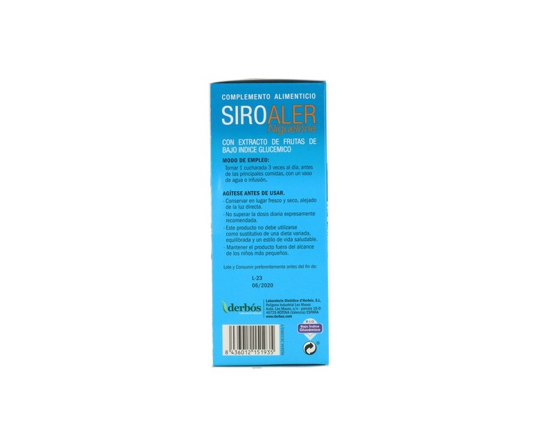 Siroaler Niguelone 250 ml Derbós
