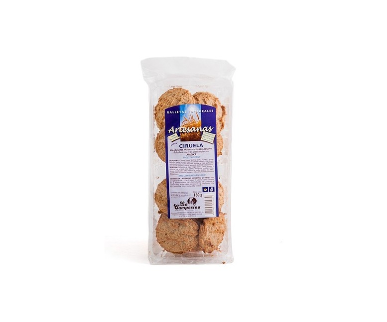 Galleta Ciruela sin Sal sin azúcar 180 g La Campesina