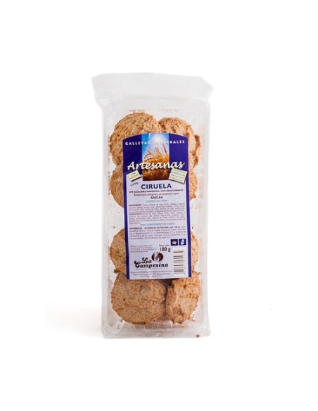 Galleta Ciruela sin Sal sin azúcar 180 g La Campesina