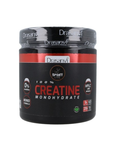 Monhidrato de creatina Sport Live 300 g de polvo Drasanvi