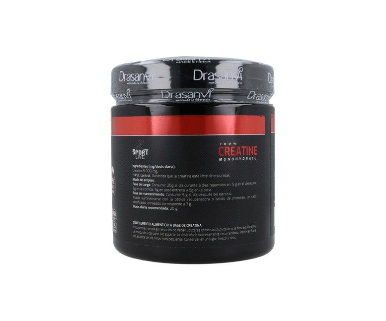 Monhidrato de creatina Sport Live 300 g de polvo Drasanvi