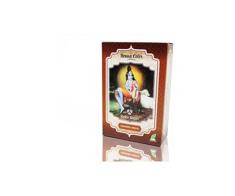 Henna color Castaño medio 100 g Radhe Shyam