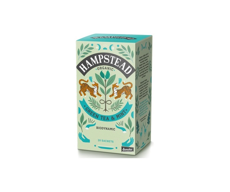 Té verde menta 20 bolsitas infusoras HAMPSTEAD