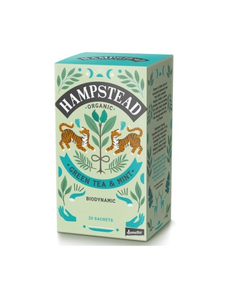 Té verde menta 20 bolsitas infusoras HAMPSTEAD