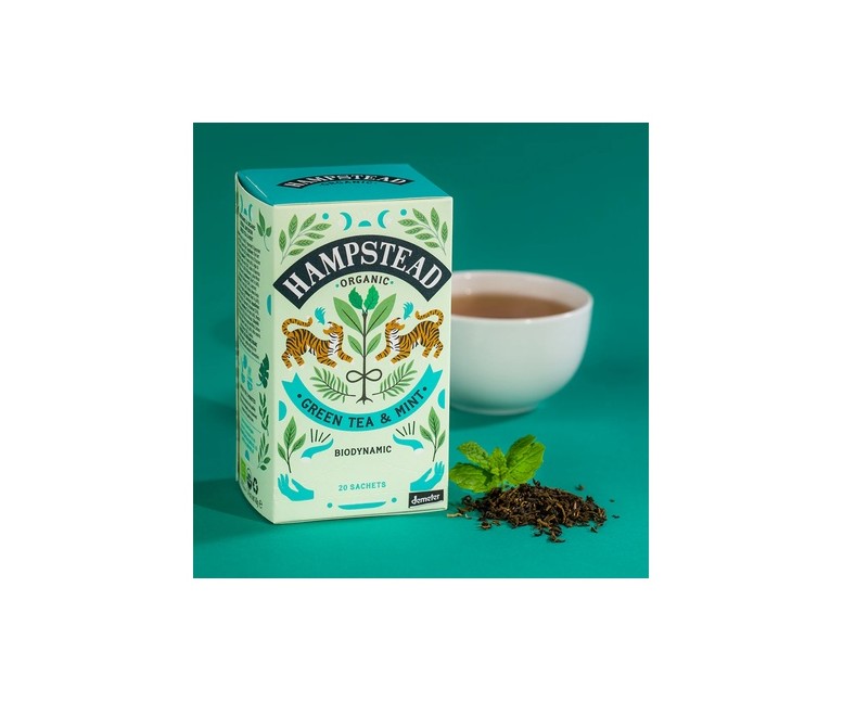 Té verde menta 20 bolsitas infusoras HAMPSTEAD