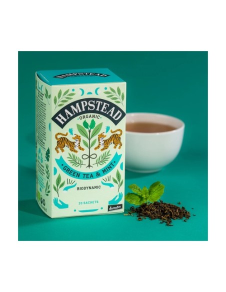 Té verde menta 20 bolsitas infusoras HAMPSTEAD
