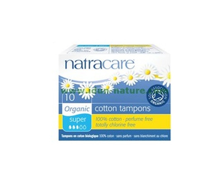 Tampón Súper Sin Aplicador 20 unidades Natracare
